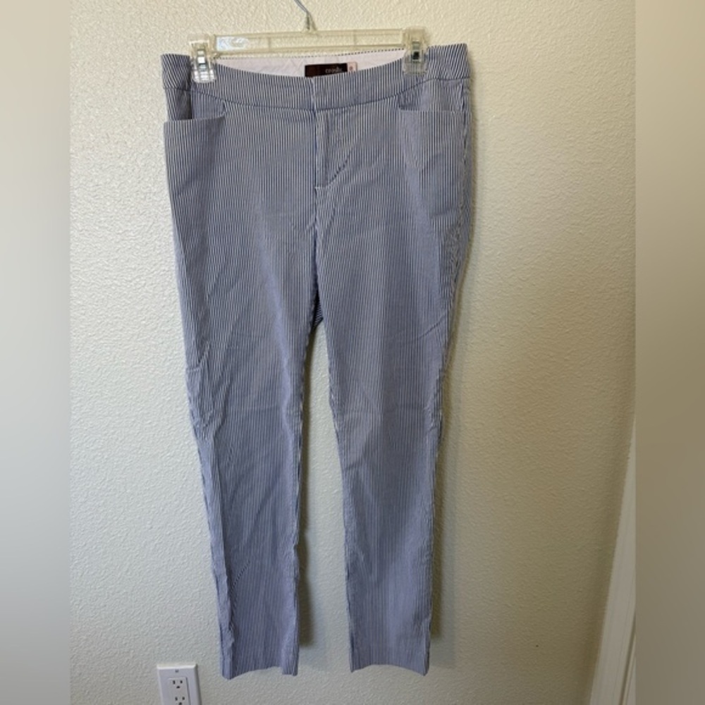 Crosby Blue & White Pinstripe Springfield Trouser Pants